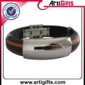 Muestras gratis brazalete de acero inoxidable de germanio